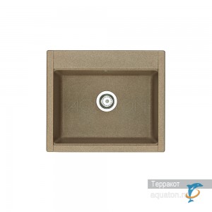 Мойка для кухни из литого мрамора Aquaton Делия 60 прямоугольная терракотовая 1A715232LD270  (1A715232LD270)