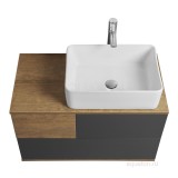 Тумба под раковину Aquaton Терра 85 дуб кантри, антрацит 1A247201TEKA0 — 