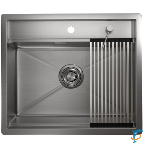 Стальная кухонная мойка Granula KS-6051 сталь сатин  (KS-6051 сталь сатин)