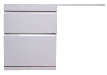 Тумба с раковиной El Fante напольная Даллас 130 Люкс белая PLUS левая — Тумба с раковиной El Fante напольная Даллас 130 Люкс белая PLUS левая СС-00000557 + СС-00000541