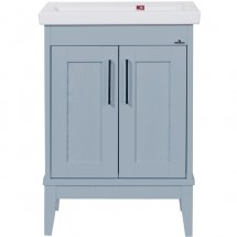 Тумба для комплекта ValenHouse Эйвори 60 серый, фурнитура хром — 