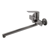 Смеситель для ванны HAIBA HB22533-3 длинный излив, латунь, оружейная сталь — 