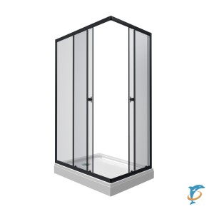 Душевое ограждение Тритон Вента-Блэк 100х80  (Щ0000057855)