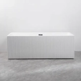 Ванна акриловая Azario KATRINA 1500x750x580 отдельностоящая, рифленая, в комплекте с сифоном и металлической рамой (AZ-6601C-15075) &mdash; 