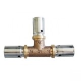 Пресс Тройник Oventrop Cofit P 20х16х16мм с уменьшенным проходом и отводом — 