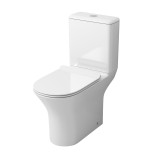 Унитаз GR-4443S (640*350*760) напольный безободковый с тонкой крышкой — 