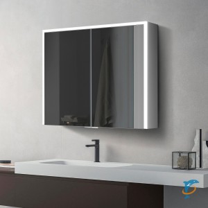 Зеркальный шкаф ESBANO ES-5008 80х70х15 см, с подсветкой (ESMI5008NS)