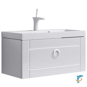 Тумба с раковиной Aqwella 5 Stars Infinity 80 подвесная белый (Inf.01.08/001+Inf.08.04.D)