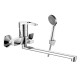 Смеситель DECOROOM DR70043 одноручный  для ванны универсальный с поворотным изливом 300 мм  (DR70043)