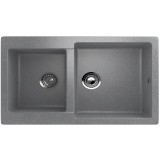 Двухсекционная реверсивная мойка ULGRAN U-505 графитовый — 