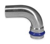 Уголок 90° однораструбный для нержавеющей трубы Millennium 18х18 г/г  — 