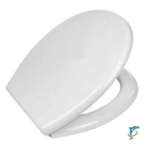 Сиденье для унитаза "Ани Пласт" белое (пластиковое крепление)  (WS0100)