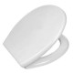 Сиденье для унитаза "Ани Пласт" белое (пластиковое крепление)  (WS0100)