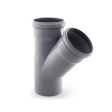 Тройник канализационный Ф110/ 45* (Политек) — Тройник канализационный Ф110/ 45* (Политек)