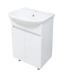 Тумба для комплекта Misty Элегия 55 напольная, белая — 