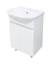 Тумба для комплекта Misty Элегия 55 напольная, белая — 