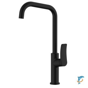 Смеситель для кухонной мойки Azario ABILITY высокий излив, керамический картридж, чёрный (AZ-VQR568073PA)  (AZ-VQR568073PA)