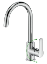 Смеситель для кухни Iddis Cuba CUBSBFJi05, с каналом для фильтрованной воды &mdash; Смеситель для умывальника, 19001E1, Classic