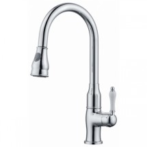 Смеситель для кухни Хром Kaiser Vincent 31344 с выдвижной лейкой — 