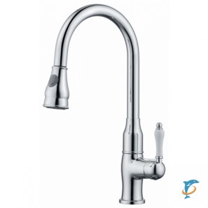 Смеситель для кухни Хром Kaiser Vincent 31344 с выдвижной лейкой  (31344)