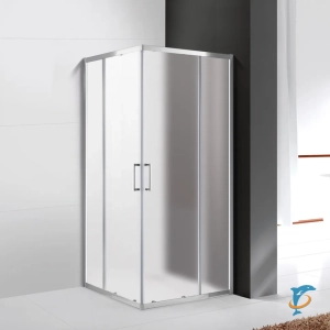 Душевой уголок Cezares MOLVENO-A-2-100-P-Cr, 100х100х195, профиль хром, стекло Punto матовое  (MOLVENO-A-2-100-P-Cr)