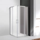 Душевой уголок Cezares MOLVENO-A-2-100-P-Cr, 100х100х195, профиль хром, стекло Punto матовое  (MOLVENO-A-2-100-P-Cr)