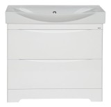 Тумба для комплекта Misty Элвис 85 напольная с 2 ящ. белая эмаль — Тумба для комплекта Misty Элвис  85  - Тумба напольная с 2 ящ. белая эмаль П-Элв01085-0112Я