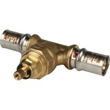 Stout Вентиль с хромированной ручкой 16х16 для металлопластиковых труб прессовой &mdash; 