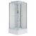 Душевая кабина Loranto 880х880х2150 белое заднее стекло, поддон 30 см, матовое стекло 4 мм, профиль хром матовый (CS-990ETM/W-90)