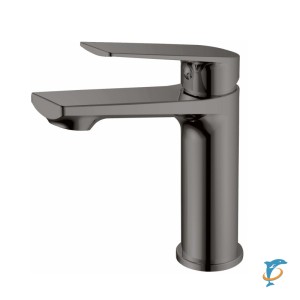 Смеситель для раковины HAIBA HB10533-3 латунь, оружейная сталь  (HB10533-3)