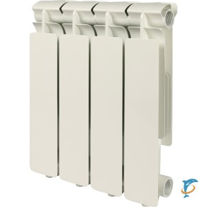 STOUT Bravo 350 4 секции радиатор алюминиевый боковое подключение  (SRA-0110-035004)