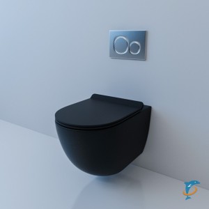 Унитаз подвесной ESBANO GARCIA матовый черный  (ESUPGARCBM)