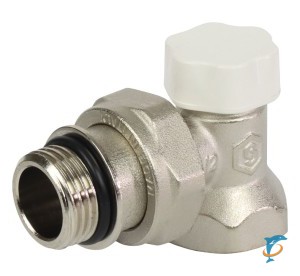 STOUT SVL Клапан запорно-балансировочный угловой 1/2" (с дополнительным уплотнением)  (SVL-1156-100015)