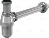 Сифон  AlcaPlast A431 — Сифон для умывальника Ø32, цельнометаллический, с накидной гайкой 5/4"