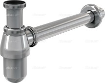 Сифон  AlcaPlast A431 — Сифон для умывальника Ø32, цельнометаллический, с накидной гайкой 5/4"