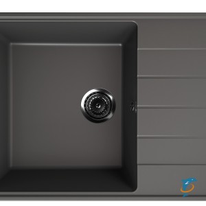 Мойка ULGRAN Quartz Prima 700 Асфальт  (Prima 700-09)