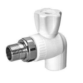 Кран KALDE шаровый разборный 20-1/2 с накидной гайкой угловой  (32kt42-vre-200b00)