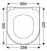 Размеры крышка-сиденье для унитаза Зунд 530820