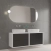 Зеркало Cezares Vague с контурной подсветкой и датчиком движения, 150 x 70 см белое, CZR-SPC-VAGUE-1500-700-MOV