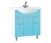 Мебель для ванной Misty Жасмин 76 с 2-мя ящиками и левым зеркалом голубая