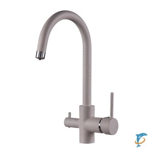 Смеситель одноручный (35 мм)  для кухни c подключением к фильтру с питьевой водой, белый  (Z35-28-White)