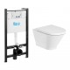 ПЭК Roca The Gap Round Pack 893105000 подвесной унитаз Rimless + инсталляция + сиденье Supralit  (893105000)