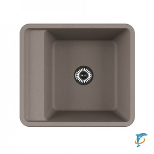 Мойка для кухни из литого мрамора Aquaton Беллис 57 серый  шёлк 1A724932BS250  (1A724932BS250)