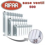 Биметаллический радиатор Rifar Base Ventil 500 6 секций — ​Радиаторы RIFAR серии Base Ventil 500 правое подключение – мощные биметаллические изделия, которые подходят для строительства систем отопления в плохо утепленных, больших комнатах и зданиях с ограничениями по высоте и другими конструктивными особенностями планировки.