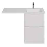 Тумба для комплекта напольная Dreja Bona 60 см, белый глянец — 