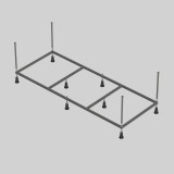 Каркас для прямоугольных ванн CORPA NERA 180 см — 