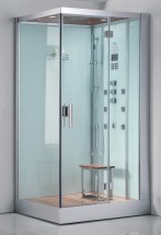 Пародушевая кабина EAGO OSLO прямоугольная 90x120x226 см, правая, белая — 