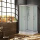 Кабина душевая ESBANO ELEGANCIA угловая, полукруглая, 100х100х210 см, с крышей, поддон белый, низкий  (ESKW100CR)