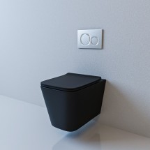 Унитаз подвесной ESBANO GARTEZ  матовый чёрный — 