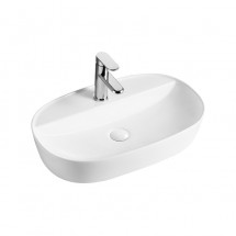 Раковина накладная Azario 610x400x120 белая AZ-2203 SP — 